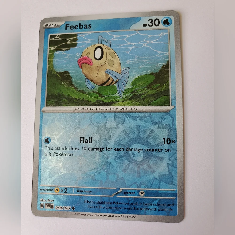 Pokemon card feebas